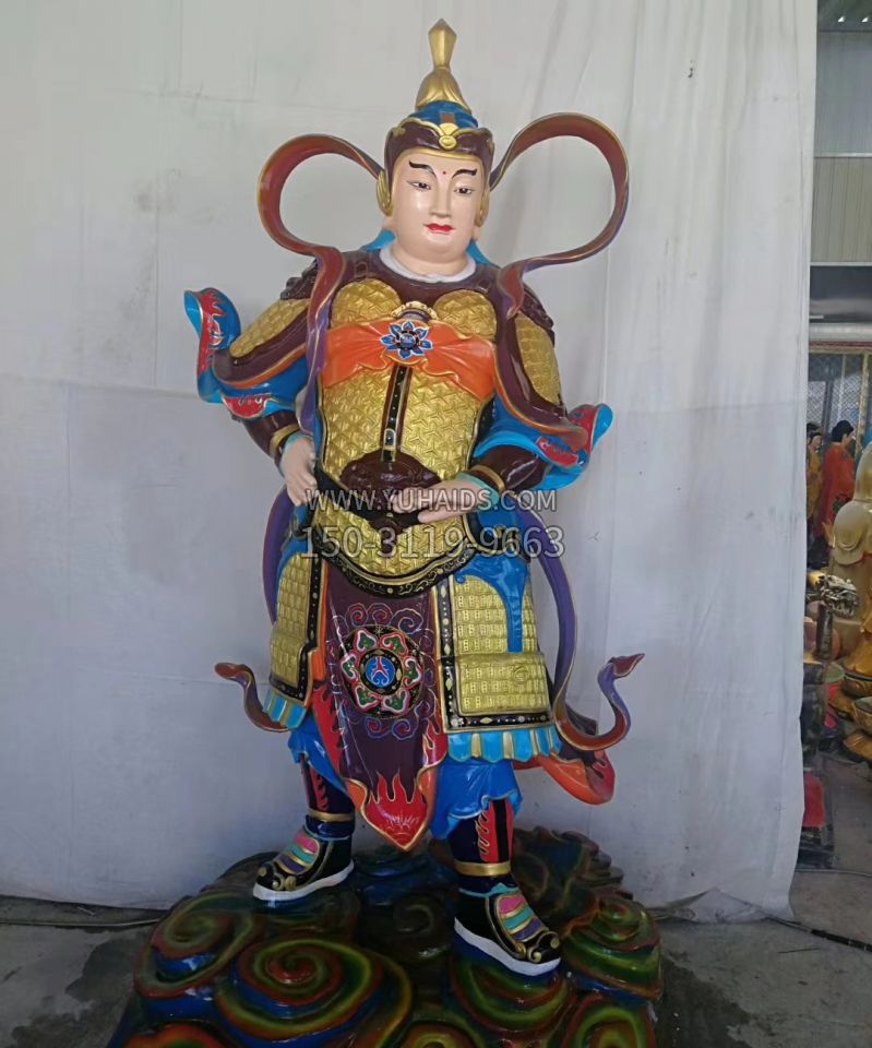 玻璃钢韦陀雕塑