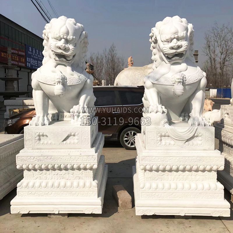 北京汉白玉石狮子雕塑