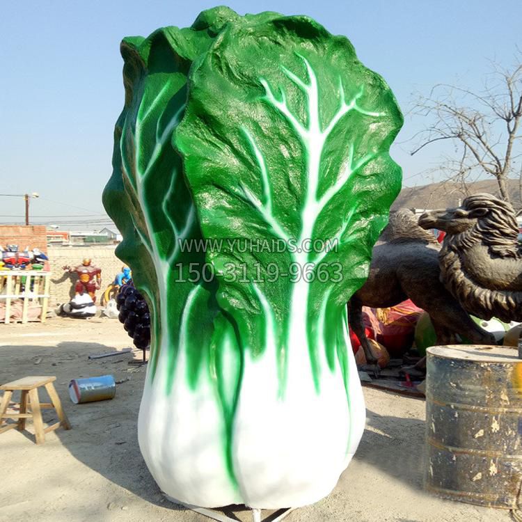玻璃钢白菜雕塑