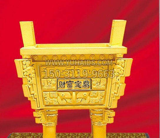 别墅招财水缸铜雕塑摆件 别墅招财水缸铜雕塑摆件