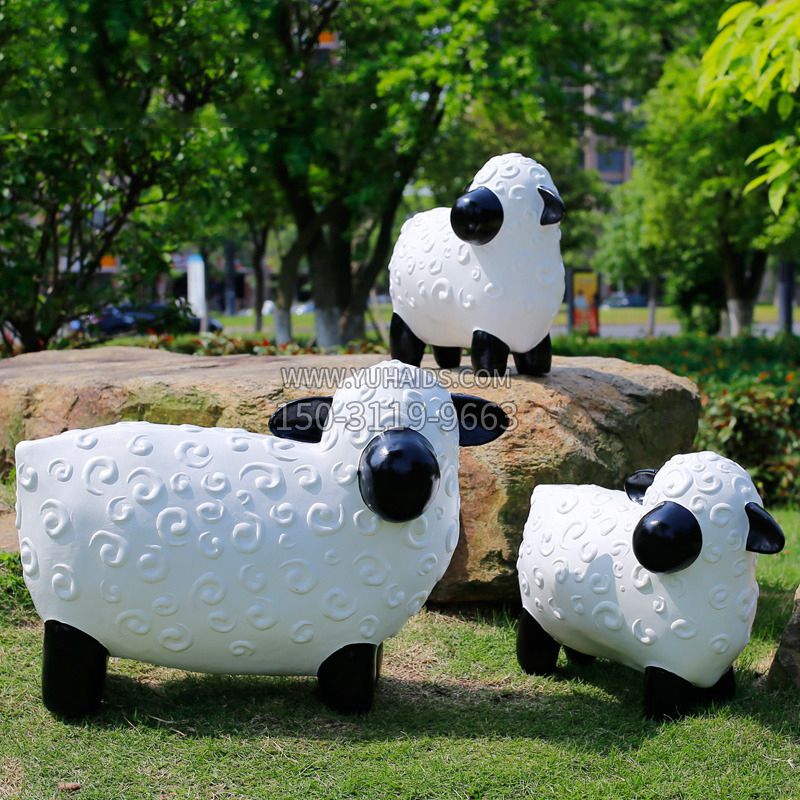 玻璃钢仿真长颈鹿动物雕塑 玻璃钢仿真长颈鹿动物雕塑