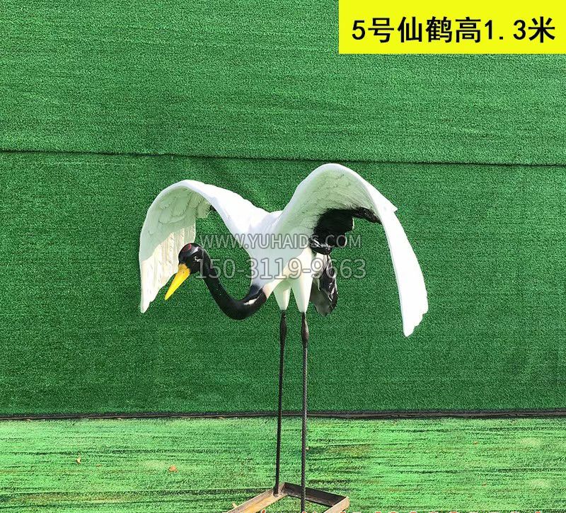 玻璃钢仙鹤雕塑图片 玻璃钢仙鹤雕塑图片