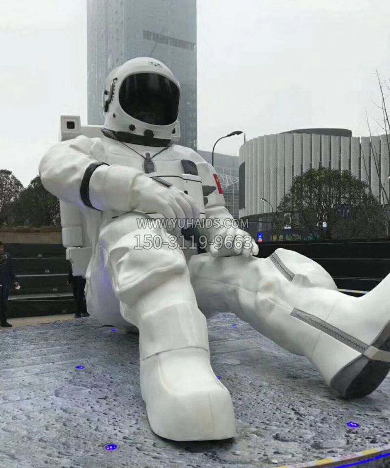 不锈钢公园宇航员人物雕塑