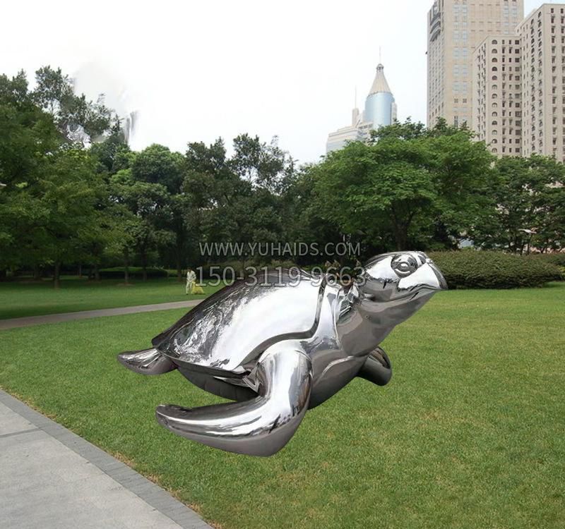 不锈钢海龟雕塑