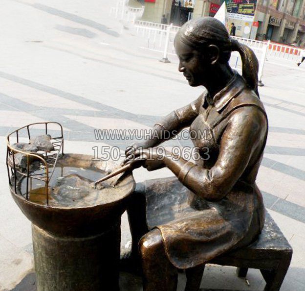 车夫人物公园景观铜雕摆件 车夫人物公园景观铜雕摆件