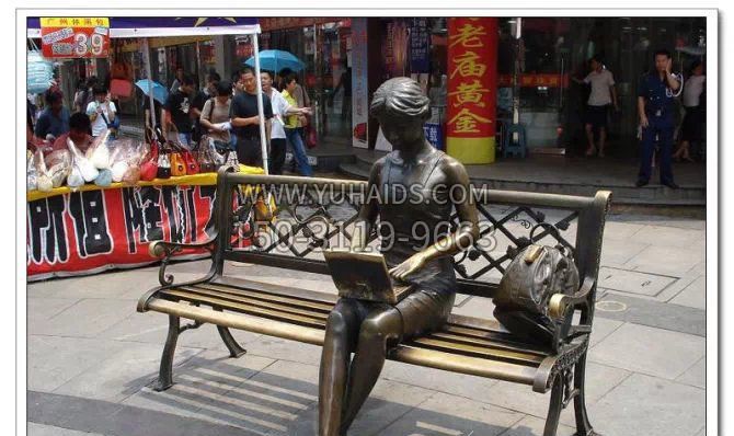 步行街景观人物铜雕雕塑