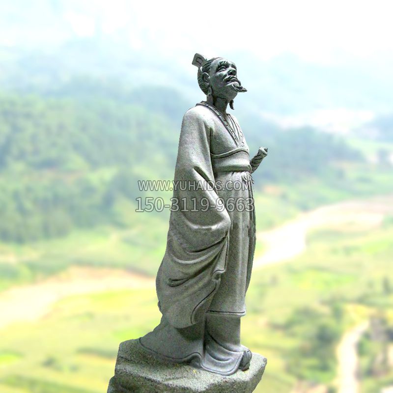 大理石扁鹊雕塑-景区园林历史名人著名医学界雕像