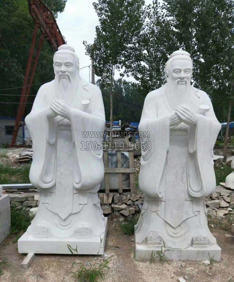 大理石孔子雕塑