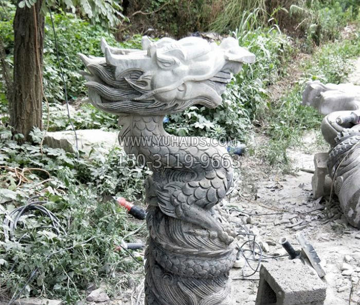大理石生肖龙石雕雕塑