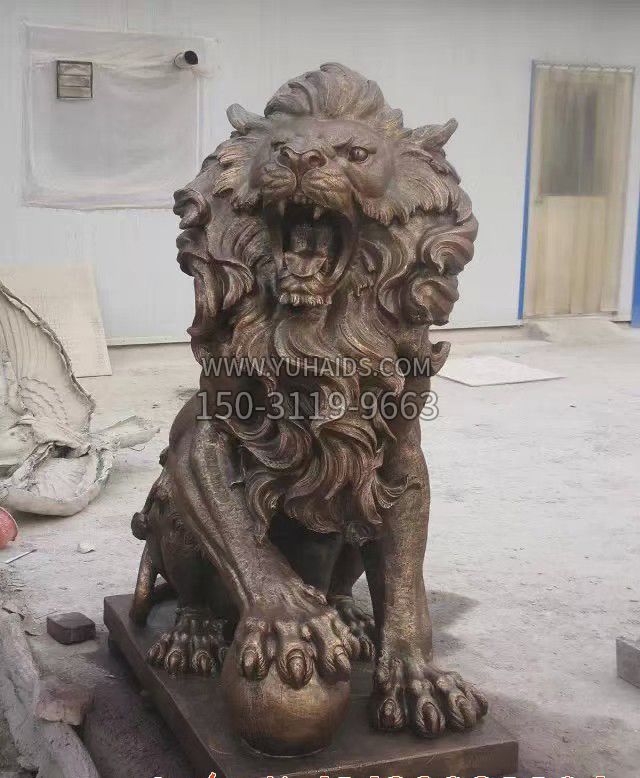 大理石西洋狮子石雕雕塑
