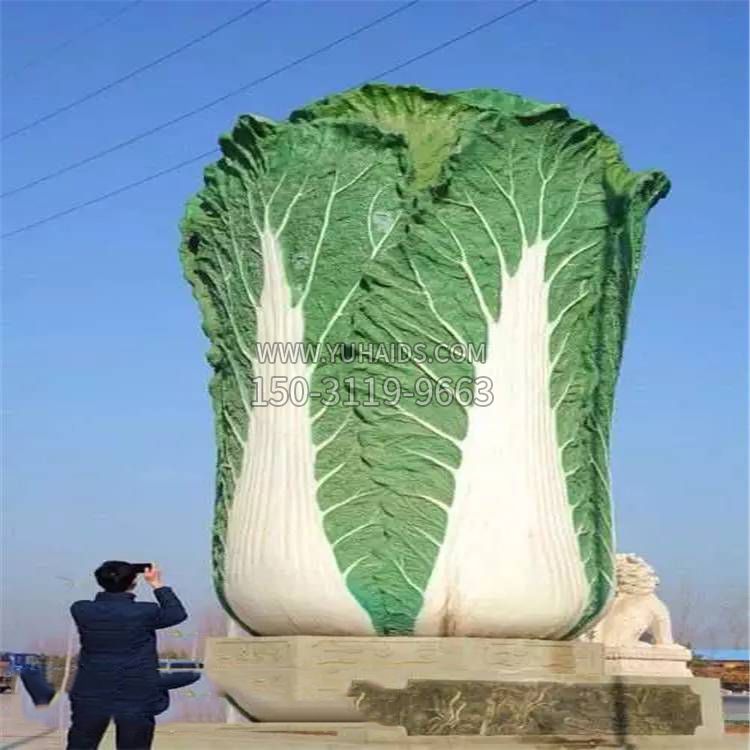 大型白菜（百财）雕塑摆件