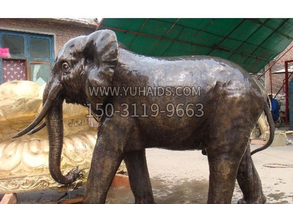 大象公园动物铜雕雕塑