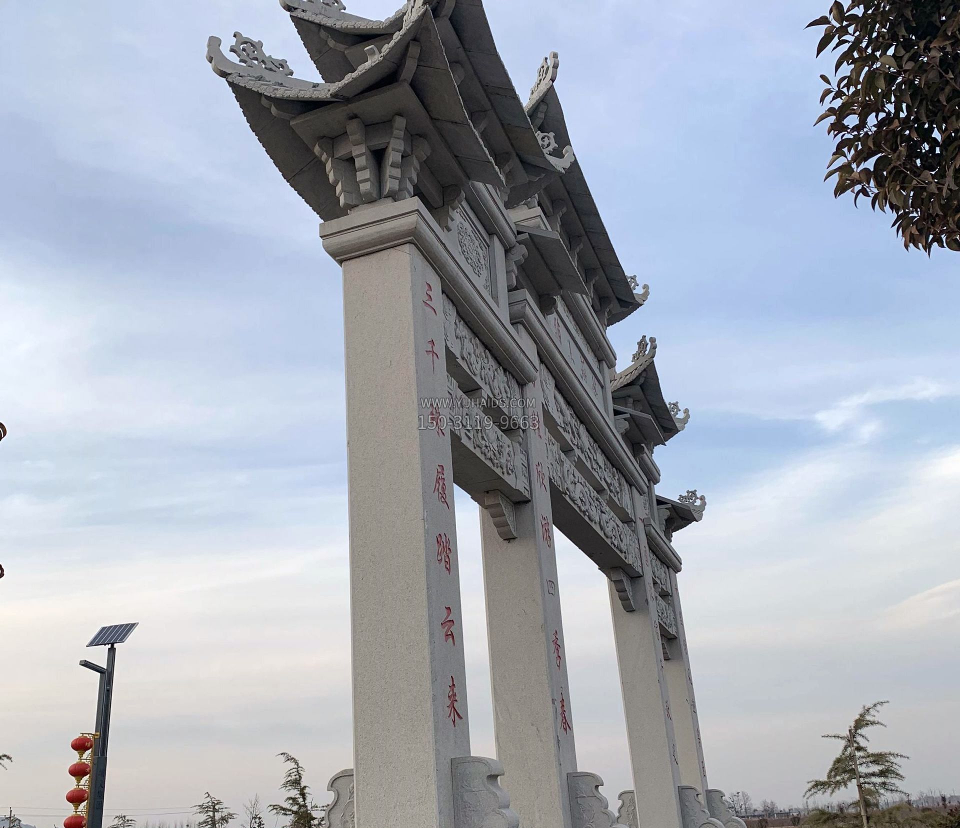 东艺石雕牌坊雕塑