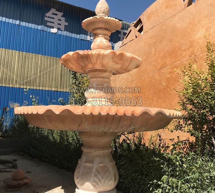 跌水盆喷泉石雕雕塑