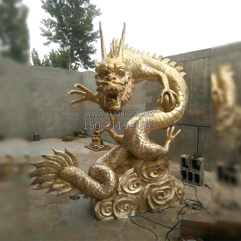 锻造铜雕龙雕塑