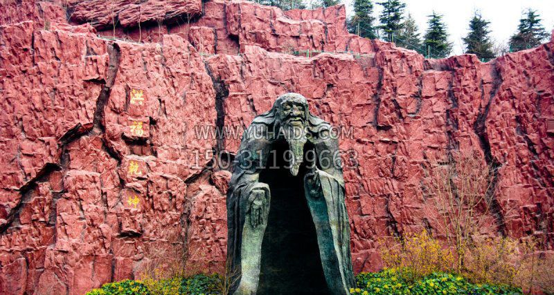 锻铜老子古代名人铜雕雕塑
