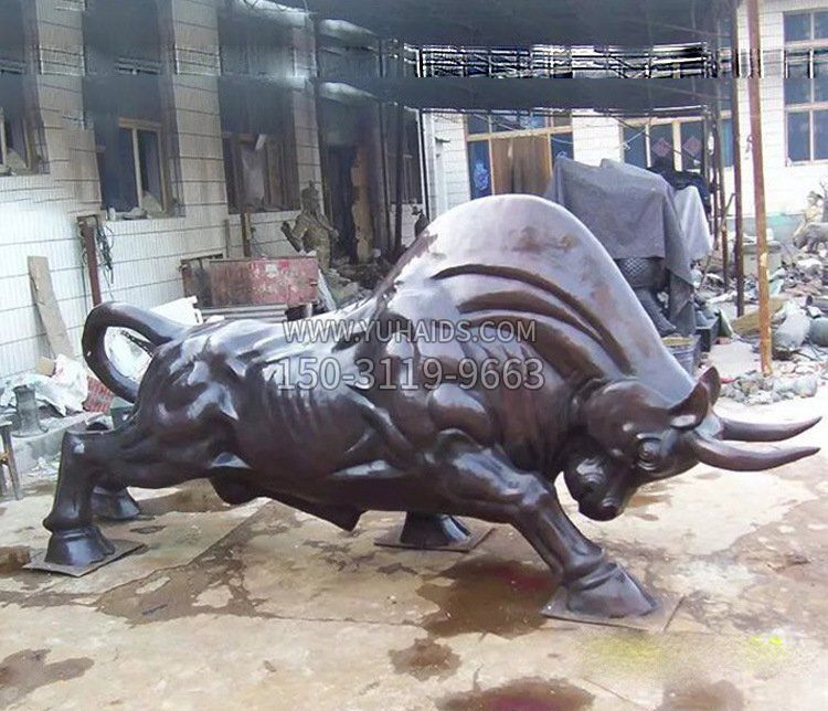 动物牛铜雕塑