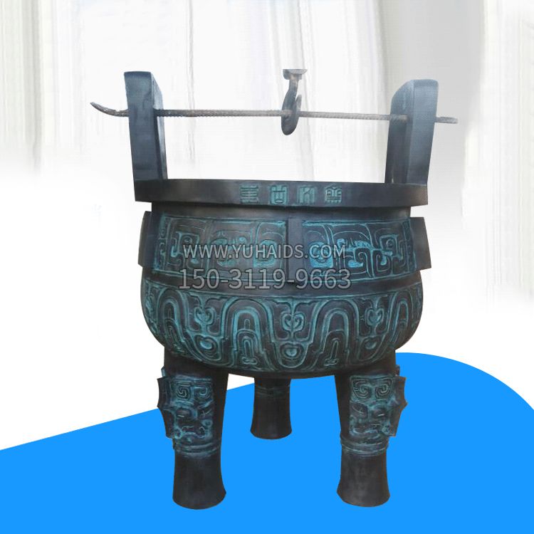仿铜香炉鼎雕塑