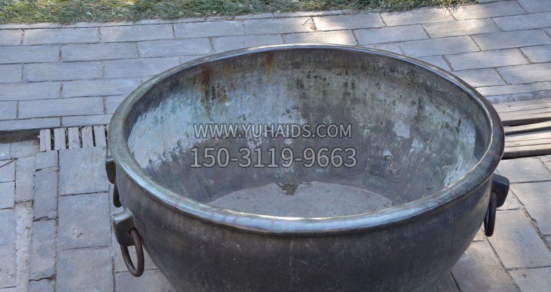 仿古铜水缸铜雕雕塑