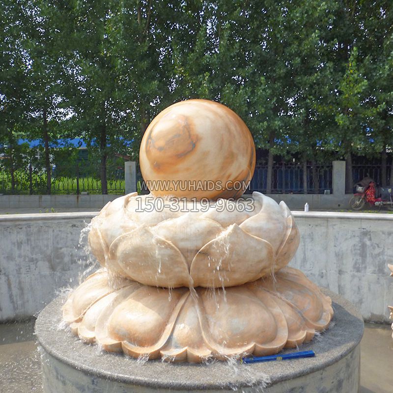 高档石雕风水球雕塑