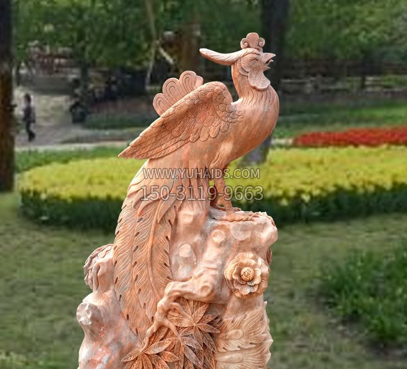 凤凰神鸟公园景观雕塑雕塑摆件