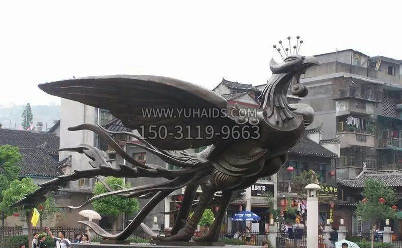 凤凰公园景观铜雕雕塑