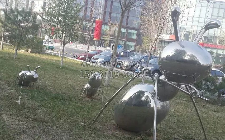公园不锈钢蚂蚁雕塑