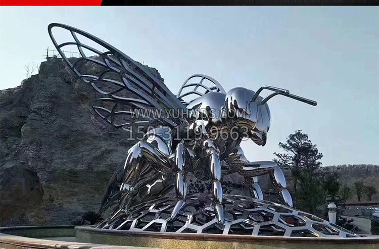 公园不锈钢大型蚂蚁雕塑