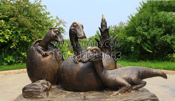 公园仿真恐龙铜雕雕塑