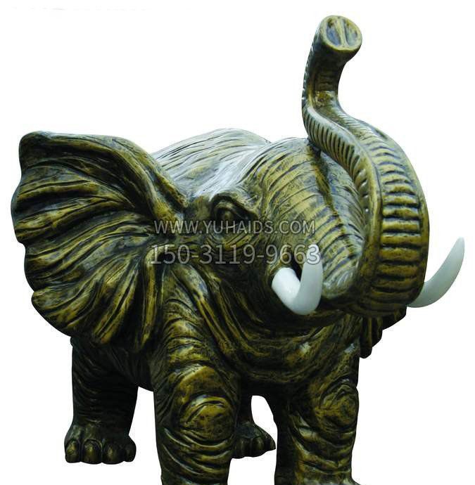 公园大象动物铜雕雕塑