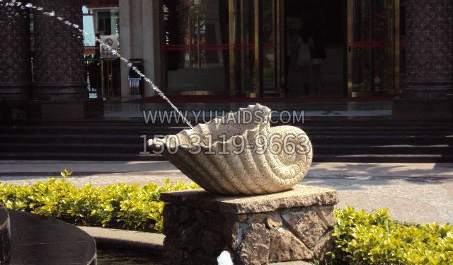 公园景观蜗牛喷泉石雕雕塑