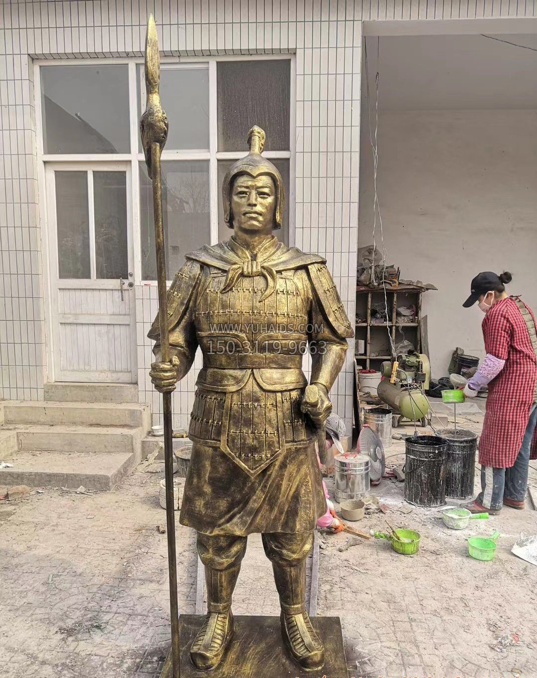 古代士兵人物铜雕雕塑