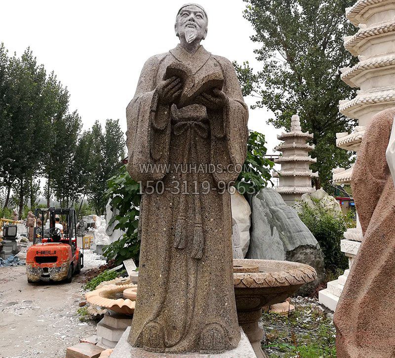古代名医李时珍石雕雕塑