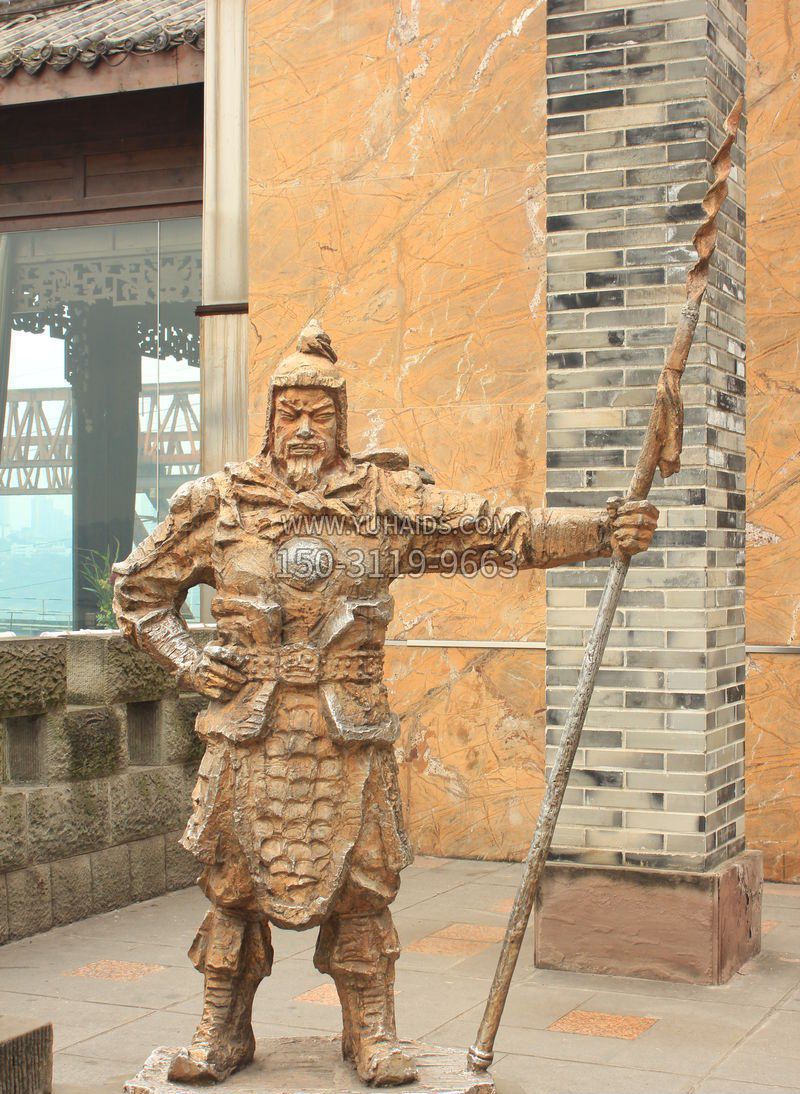 古代士兵人物石雕雕塑