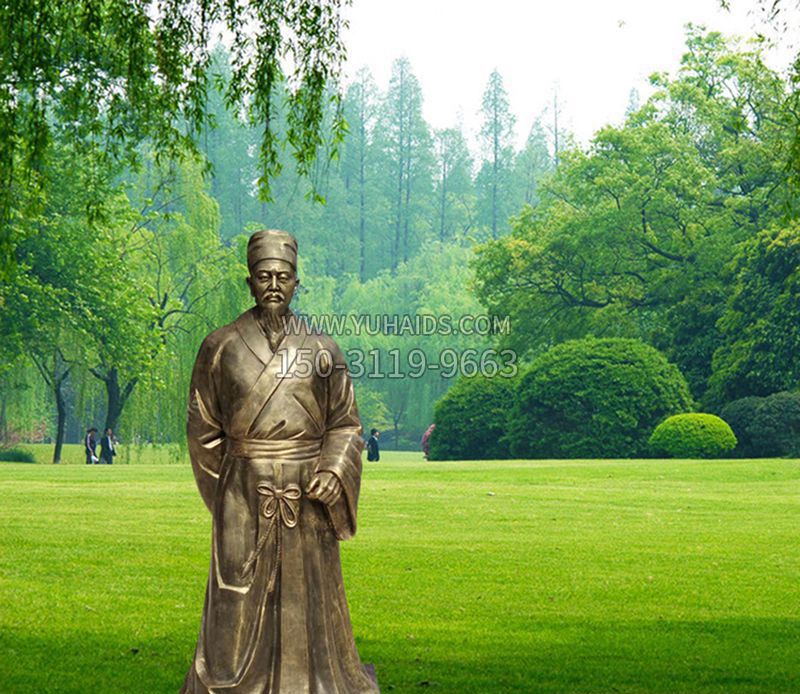 古代名医李时珍铜雕雕塑