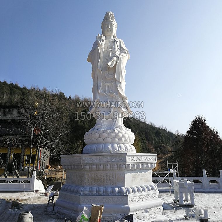 观音菩萨公园佛像石雕雕塑
