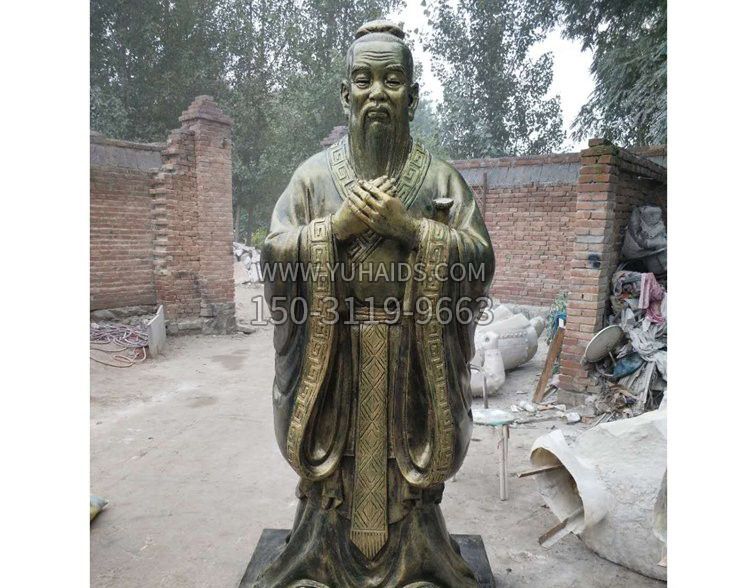 古代名人先师孔子铜雕雕塑