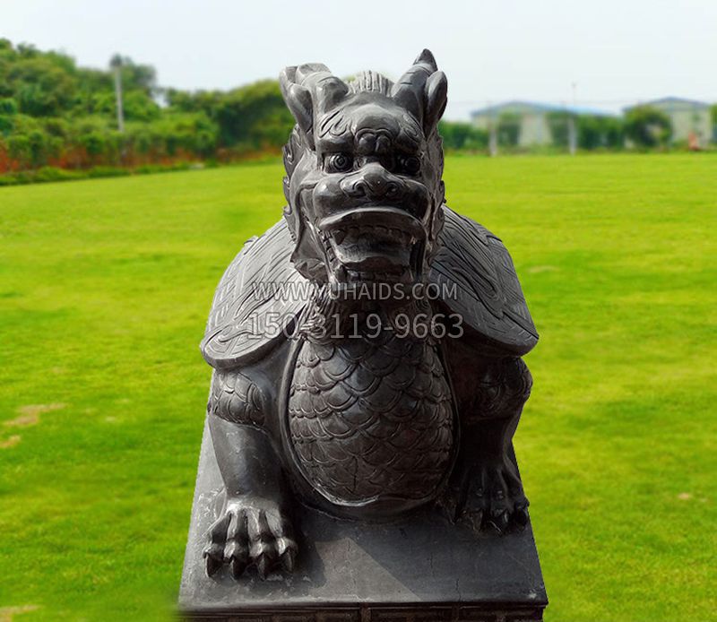 古代神兽黑龙龟石雕雕塑