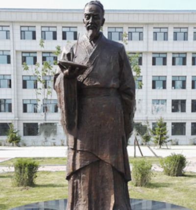 古代著名数学家祖冲之铜雕像雕塑