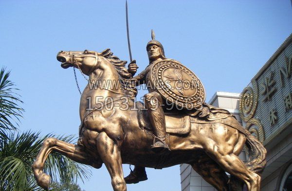 广场罗马战士人物景观铜雕雕塑