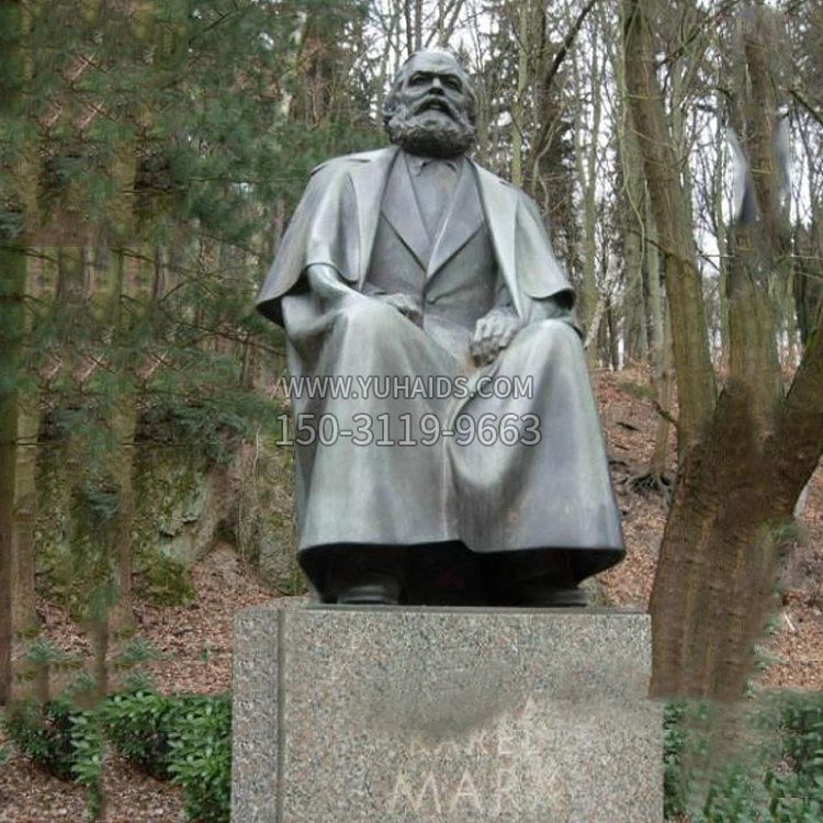 国际共产主义运动的开创者马克思铜雕像雕塑