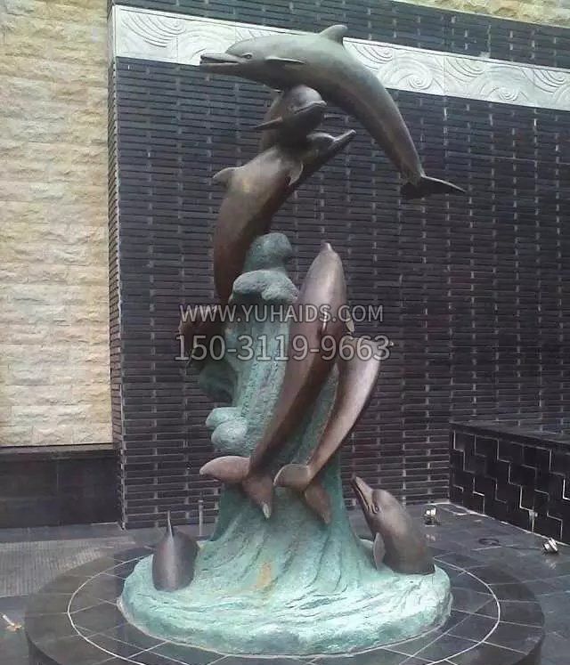 海豚铜雕雕塑