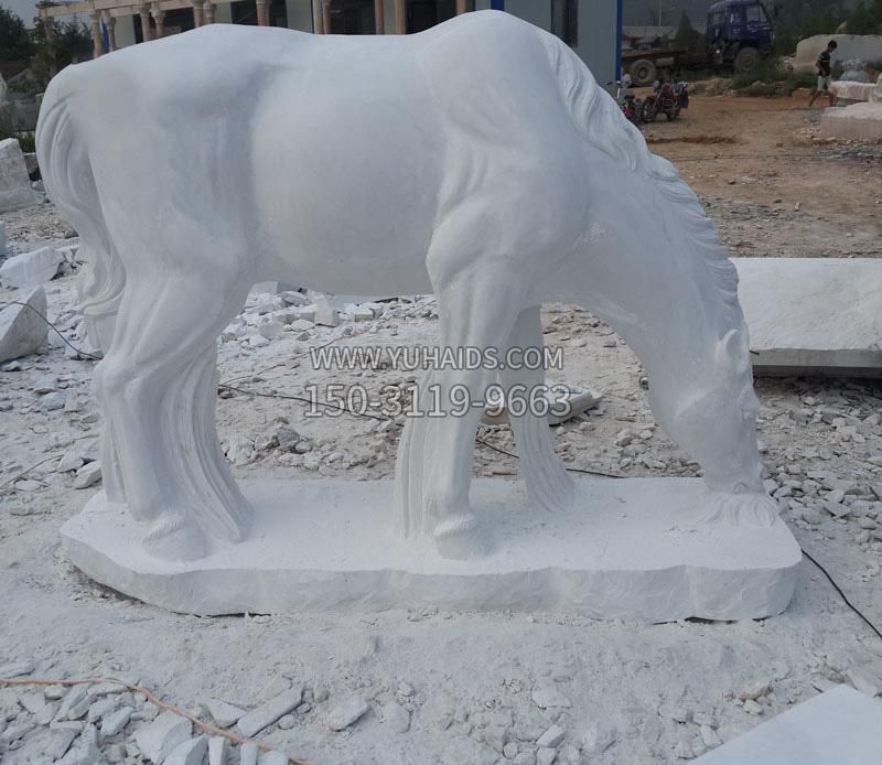 汉白玉动物马雕塑