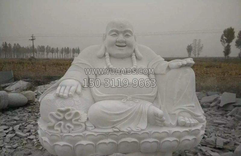 汉白玉弥勒佛雕塑