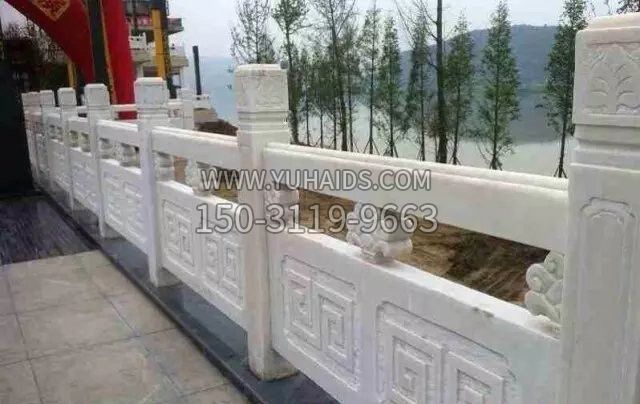 汉白玉栏板雕塑