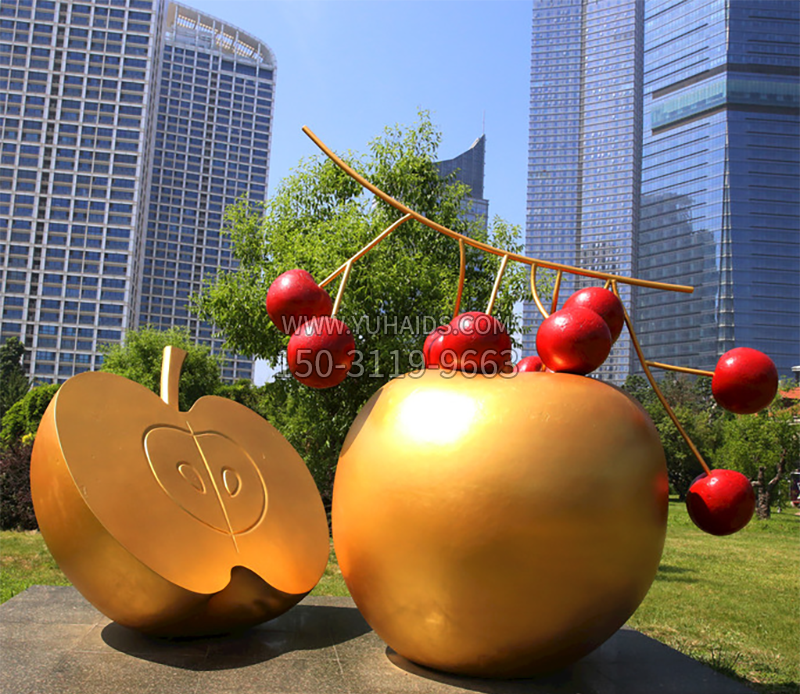 户外水果雕塑