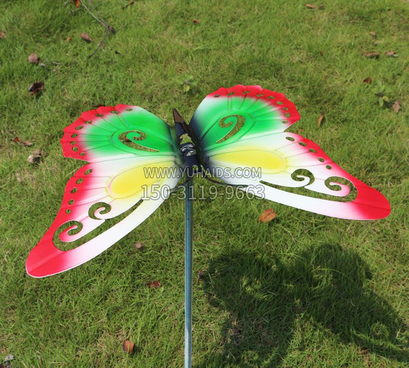 户外园林铁艺蝴蝶插件雕塑
