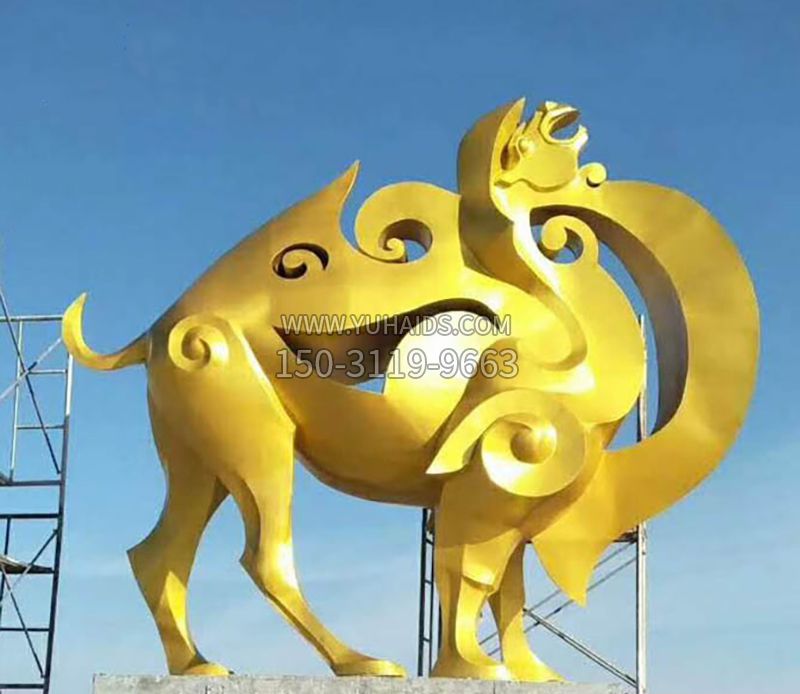 户外骆驼雕塑