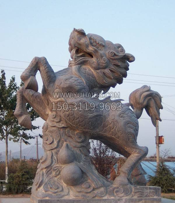 葫芦麒麟神兽石雕雕塑