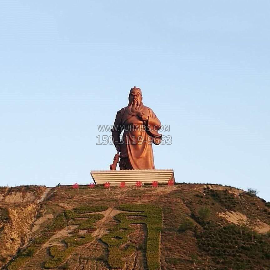 景区大型关公铜雕-中国历史名人三国名将武圣雕像雕塑